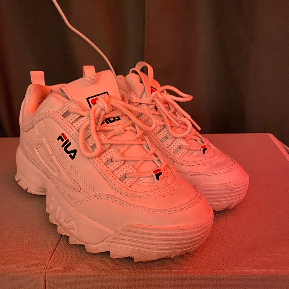 White fila sneakers